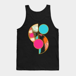 Bright vibrant modern earth tones colors unique original contemporary art 340 Abstract Tank Top